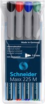 universele marker Schneider Maxx 225 M non-permanent etui a 4 stuks doos met 40 stuks