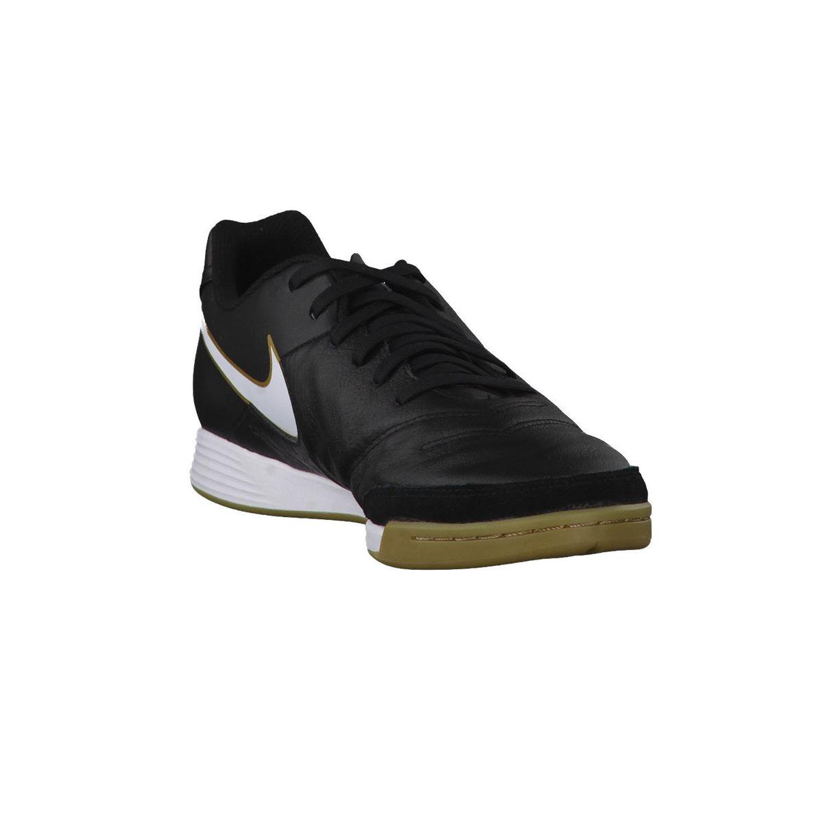 Nike TiempoX Genio II Leather IC Voetbalschoenen - Maat 40 - Mannen -  zwart/wit/goud | bol.com
