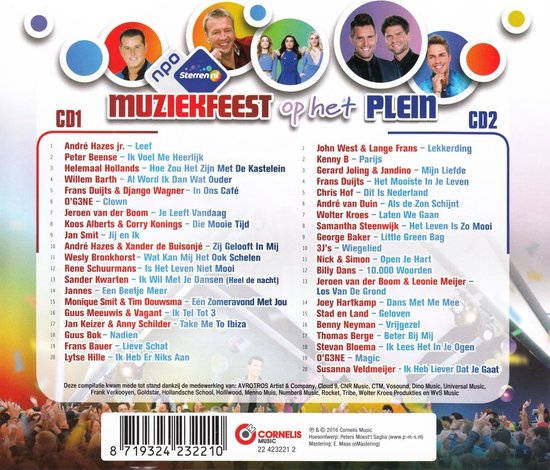 Various Artists - Muziekfeest Op Plein, artists | Muziek | bol.com