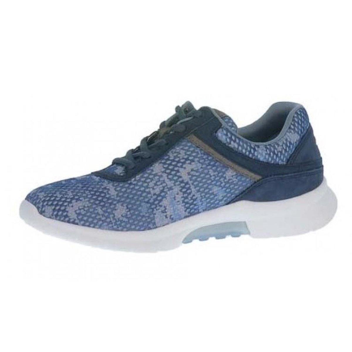 Gabor Rollingsoft Dames Lage sneakers - Blauw - Maat 37.5 | bol.com
