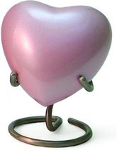 Urnencenter Satori Pearl Pink Hartjes urn - Urn - Urn voor as - Urn Hond - Urn Kat - Urn Deelbewaring - Mini Urn - Kunstobject