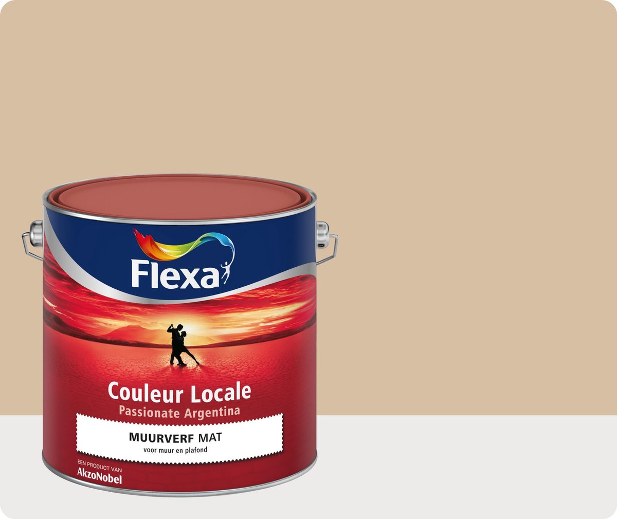 Flexa Couleur Locale - Muurverf Mat - Passionate Argentina Breeze - 7545 - 2,5 liter