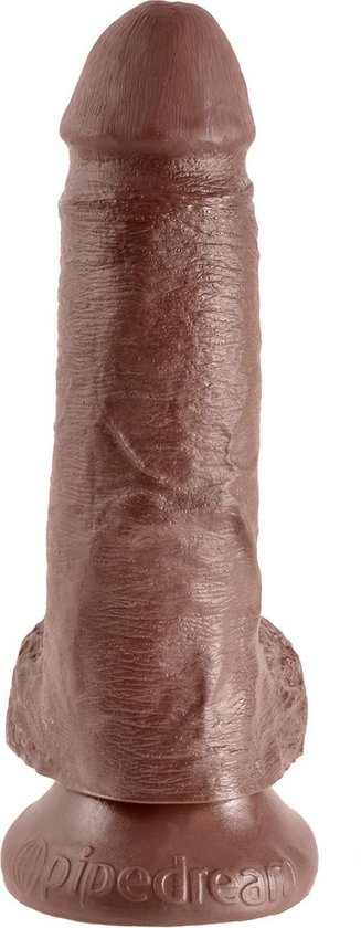 Pipedream King Cock realistische dildo 7 Inch Cock - With Balls bruin - 7,64 inch