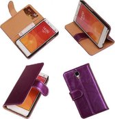BestCases.nl PU Leder Lila Xiaomi Mi4 Book/Wallet Case/Cover