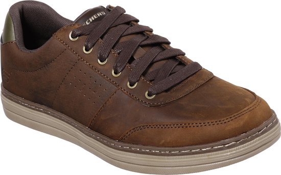 Skechers Heston- Avano Sneakers Mannen - Dark Brown-40 | bol.com