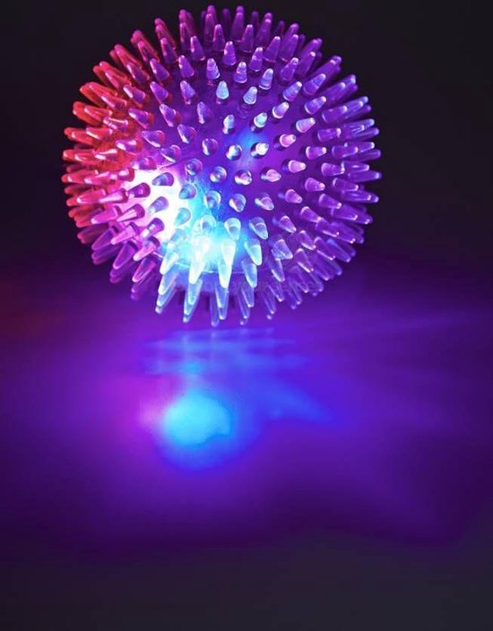 Disco Meteor Stress Ball Violet 8cm Balle de massage avec effet disco