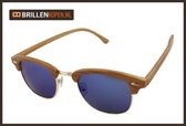 ☀Thunder☀ - Clubmaster woodlook Washington zonnebril