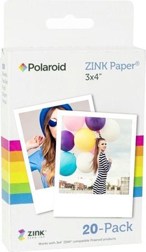 Polaroid Zink fotopapier 3.5x4.25inch - 20 stuks | bol