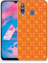 Geschikt voor Samsung Galaxy M30 TPU bumper Batik Orange