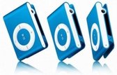 Mini MP3 Speler Met In-ear koptelefoon Blauw