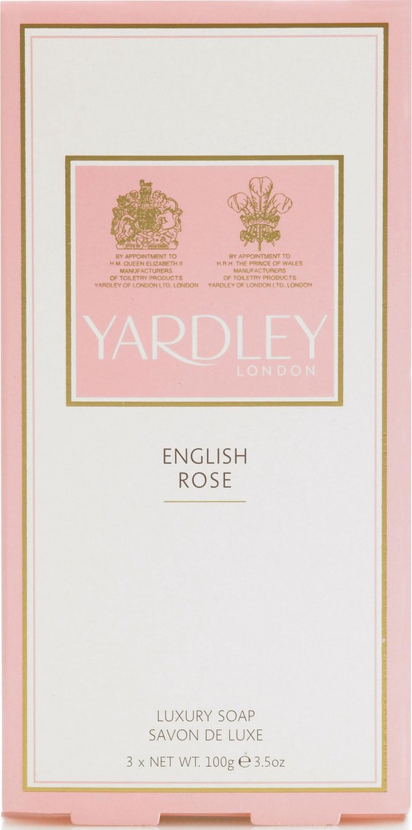 Yardley English Rose - 3 x 100g - Luxe Zeep - Yardley
