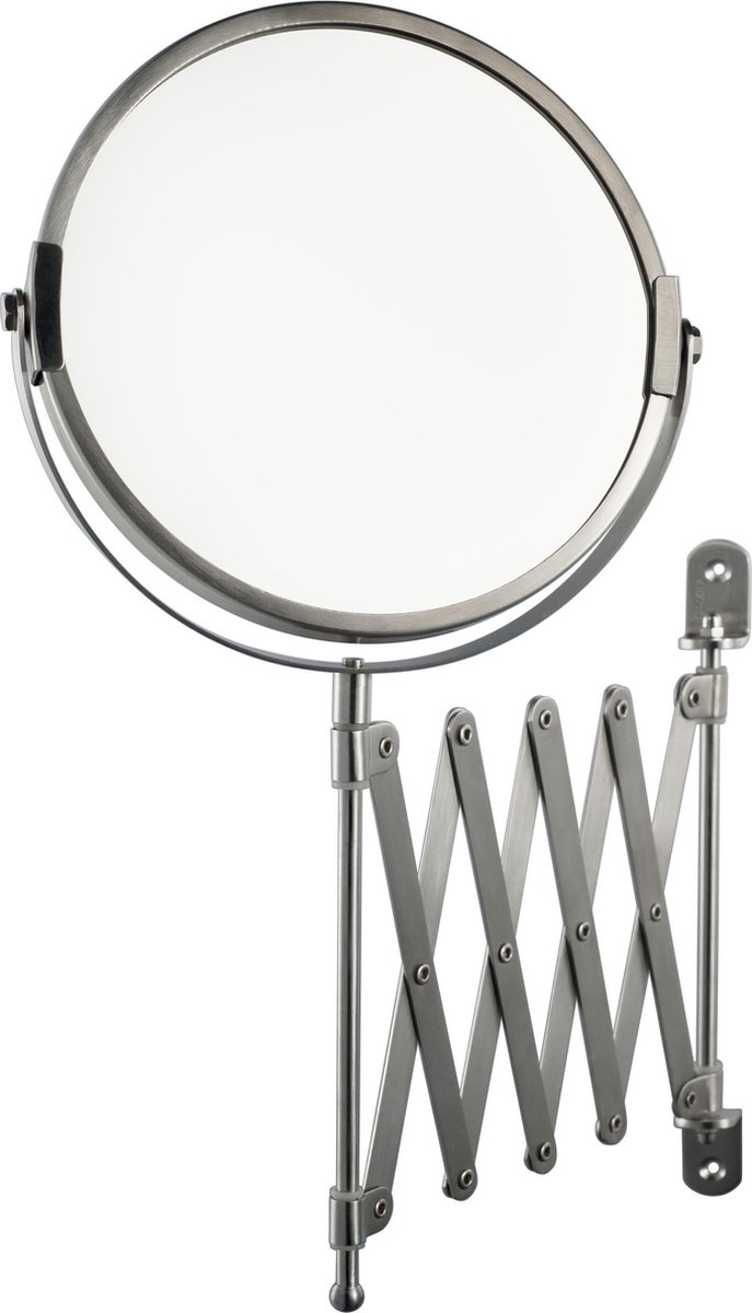 Haceka IXI Scheerspiegel - Wandmodel - RVS-look Chroom mat