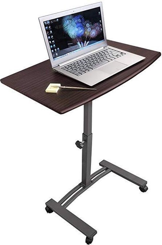 Mus maatschappij Malawi Ergonomische Laptoptafel Op Wielen - Groot Tafelblad - Mobiele Laptop  Statafel In... | bol.com