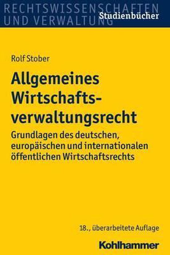 Allgemeines Wirtschaftsverwaltungsrecht - cover