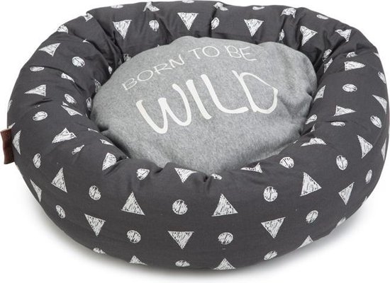 Beeztees Born Wild - Hondenmand - Grijs - 60x60x15 cm