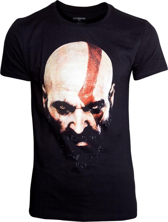 God of War - Kratos Face Men T-Shirt - Black - S