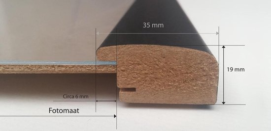 Homedecoration Colorado - Cadre photo - Format photo - 73 x 91 cm - Couleur sable brossé