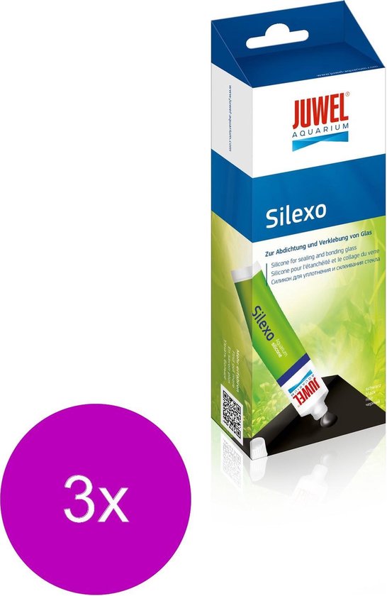 Juwel Siliconenkit - Aquarium Toebehoren - 3 x 80 ml Zwart | bol.com