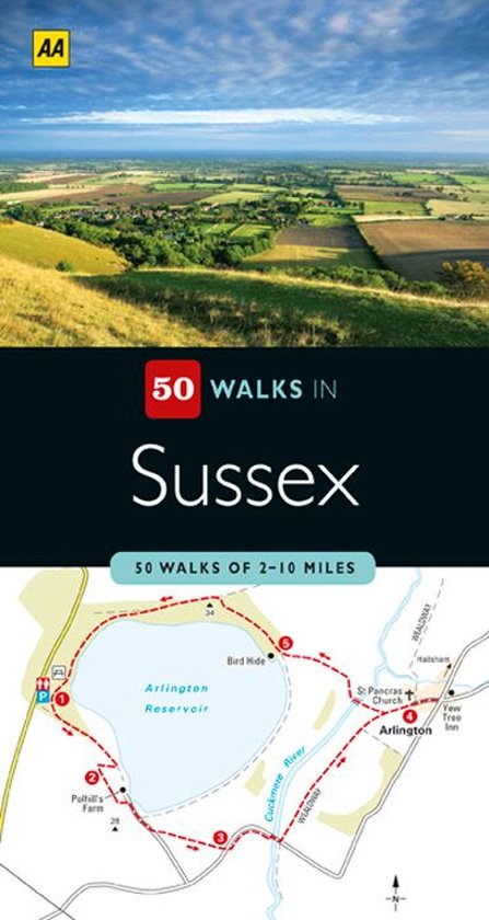 50 Walks in Sussex - cover