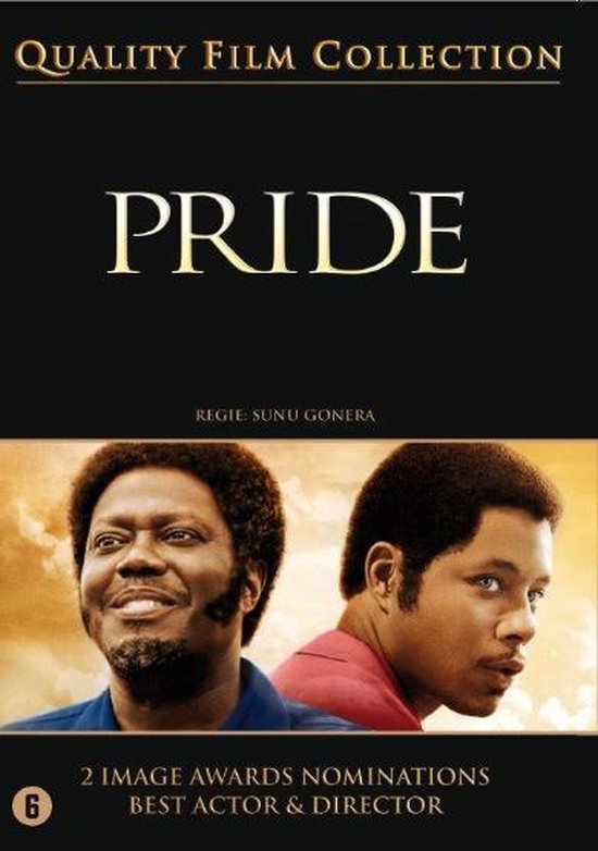 DVD hoes van de film Pride met de twee hoofdrolspelers.