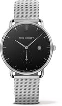 Paul Hewitt Grand Atlantic Line PH-TGA-S-B-4M - Horloge - Staal - Zilverkleurig - Ø42mm