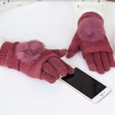Touchhandschoenen - Dames touch handschoenen - 2 in 1 handschoenen - Dames - Oud roze