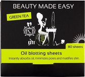 Beauty Made Easy Oil Blotting Sheets Green Tea 80 stuks