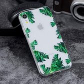 iPhone XR (6,1 inch) - hoes, cover, case - TPU - Transparant - Bladeren