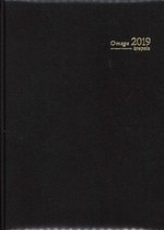 5 Agenda's A4 2019 – Brepols – Omega - 7 DG/2PG – Zwart – 21,3 x 29,6 cm