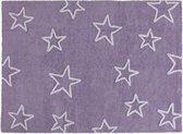 Lorena Canals Vele Sterren 100% katoenen wasbaar vloerkleed. Estrellas - 160x120 cm - purple