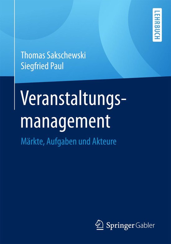 Business and Economics (German Language) - Veranstaltungsman ... - cover