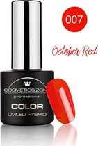 Cosmetics Zone UV/LED Hybrid Gel Nagellak 7ml. October Red 007