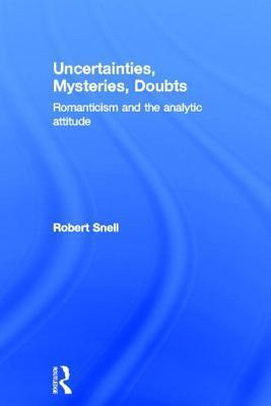 Uncertainties, Mysteries, Doubts - cover