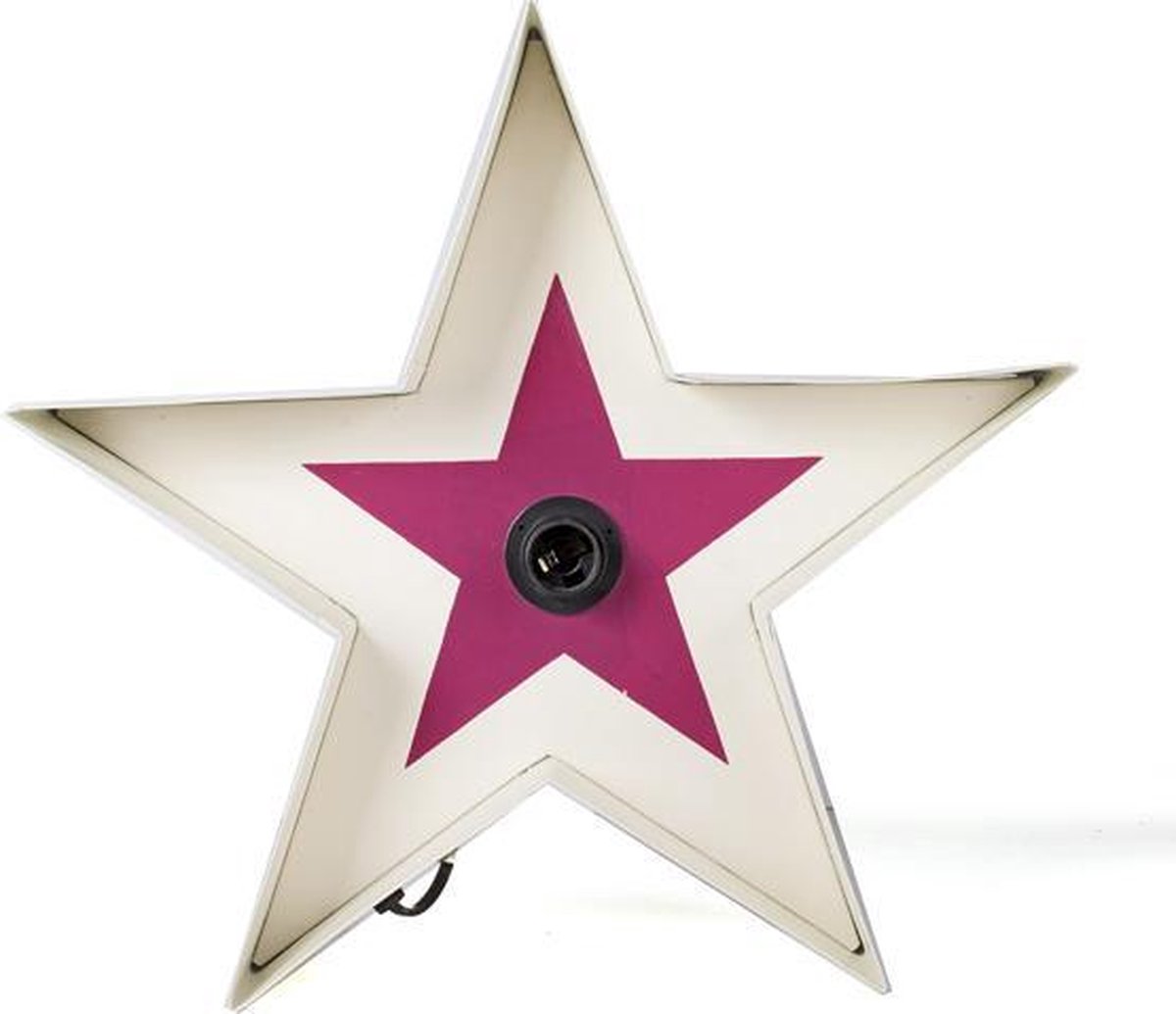 Fairtrade (kerst) Ster Lamp Roze
