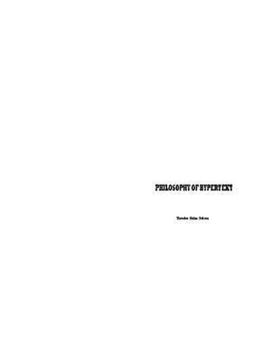 Philosophy of Hypertext - cover