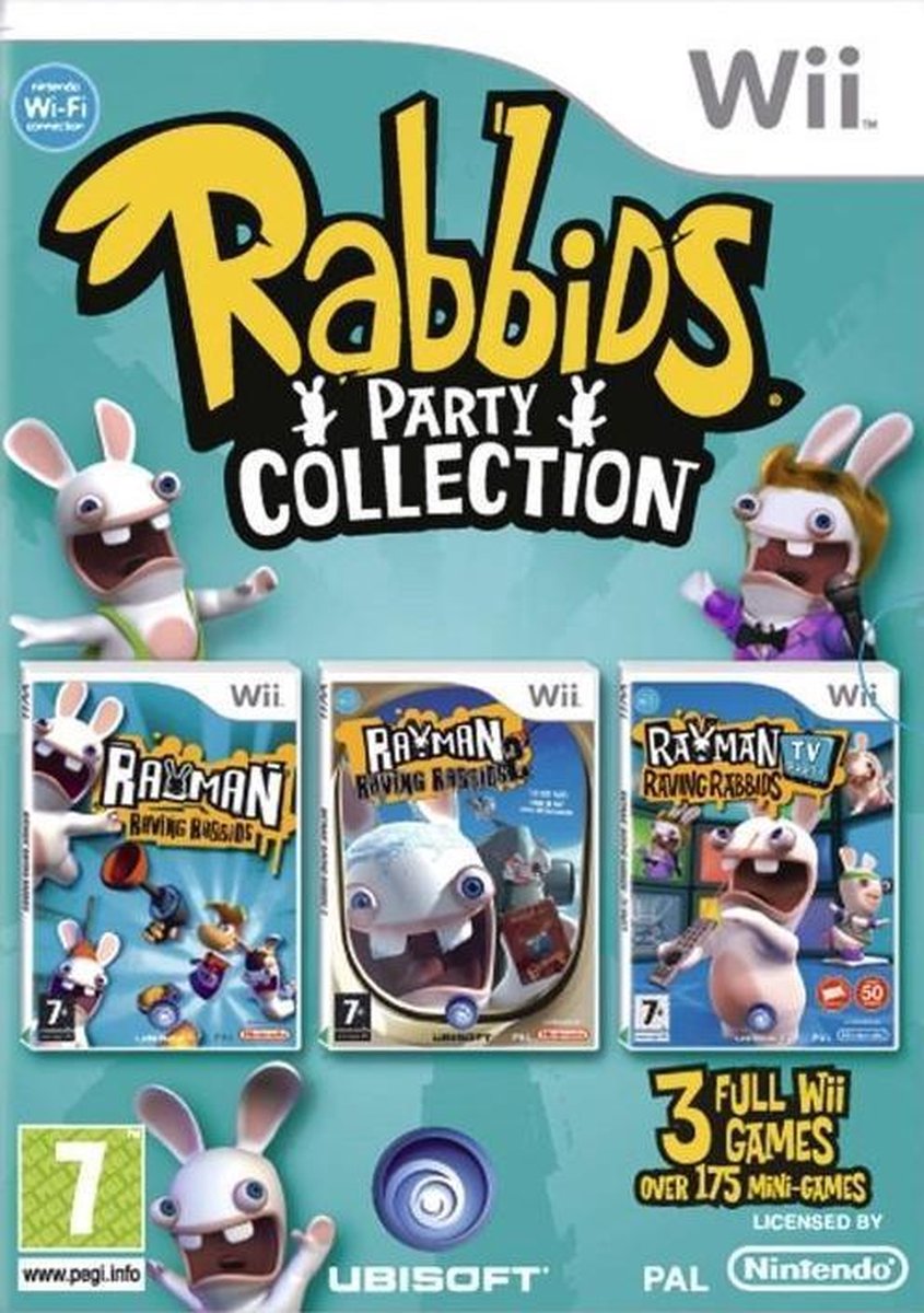 Party collection. Rabbids Wii. Raving Rabbids Party collection Wii. Nintendo Wii Rayman Raving Rabbids. Rabbids Party игра.