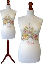 Paris mon amour paspop met donker bruine sparkling driepoot  40/42