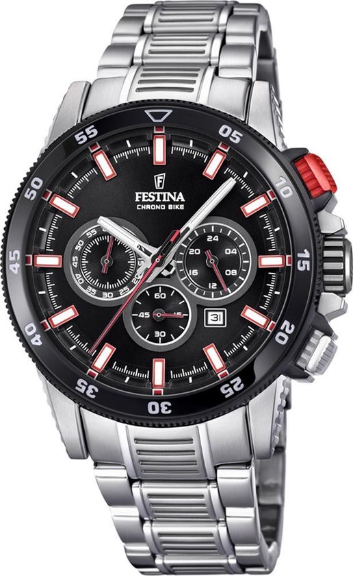 Festina F20352/4 horloge heren - zilver - edelstaal | bol