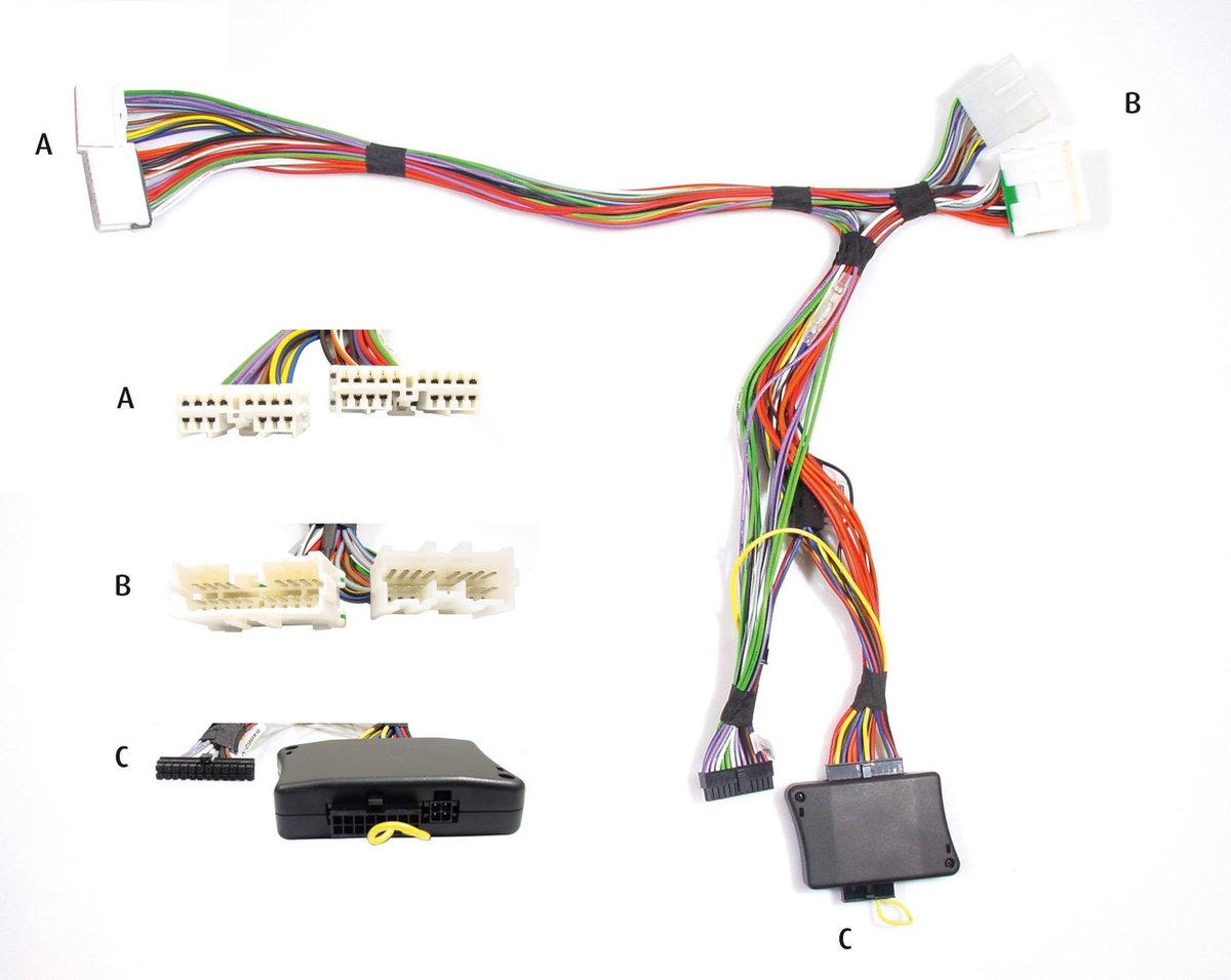 Audio2Car18+14 pins Div. modellen Mitsubishi- Peugeot- Citroën- Honda- Acura met Rockford Fosgate