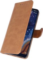 Bookstyle Wallet Case Hoesje voor Nokia 9 PureView Bruin