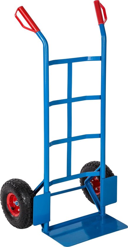 TecTake - diable, chariot de transport, chariot manuel, 200 kg bleu 402384
