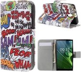 Qissy Boom Bam Portemonnee case hoesje voor Sony Xperia E5