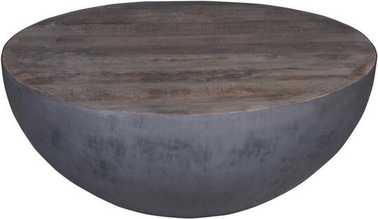 Iedereen Gouverneur kreupel Salontafel Java Bowl Metal 90cm / Bijzettafel | bol.com
