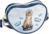 Rachael Hale - Schoudertas - Hartvorm - Royal Kitten - 18 cm - Blauw
