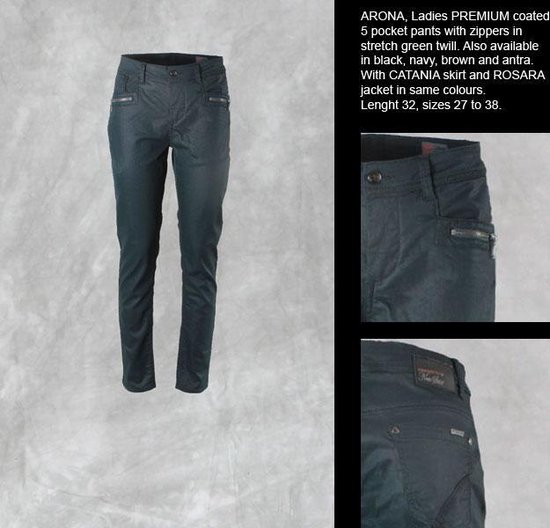 New Star dames broek Arona groen coated - maat 28 | bol.com