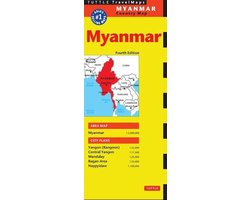 Myanmar Travel Map Fourth Edition