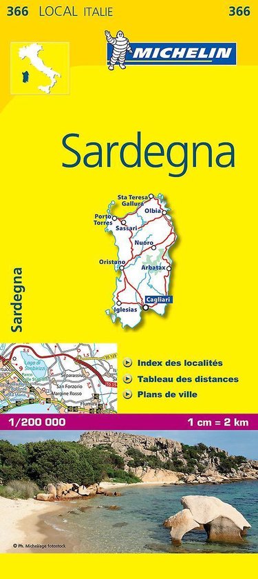Cover van het boek 'Sardegna' van Michelin 11 366