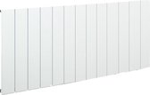 Design radiator horizontaal aluminium mat wit 60x123cm 1443 watt - Rosano