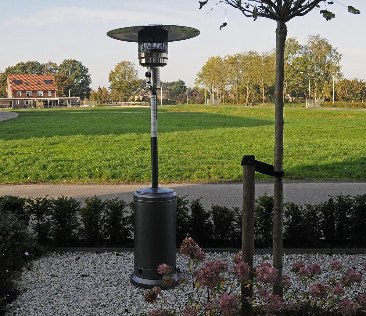 Sunred - Terrasverwarmer - Sargas - Gas - Grijs - 14000 W - Verschillende standen - Incl. gasdrukregelaar & slang – foto 2