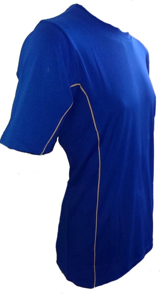 KWD Shirt Diablo korte mouw - Kobaltblauw - Maat 164